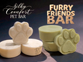 Silky Comfort Pet Bar and Furry Friends Bar of soap, Pet Care Bundle – Artisan Soaps for Dogs & Cats.