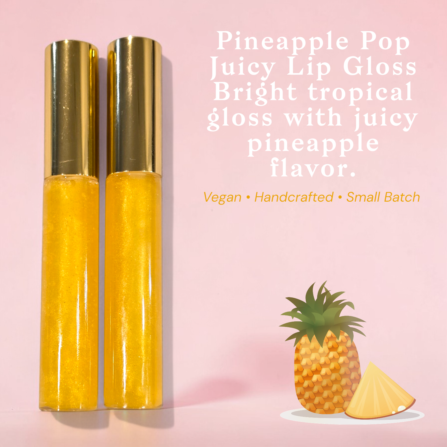Juicy Lip Gloss – Vegan Fruity Shimmer Lip Gloss Collection, Handcrafted
