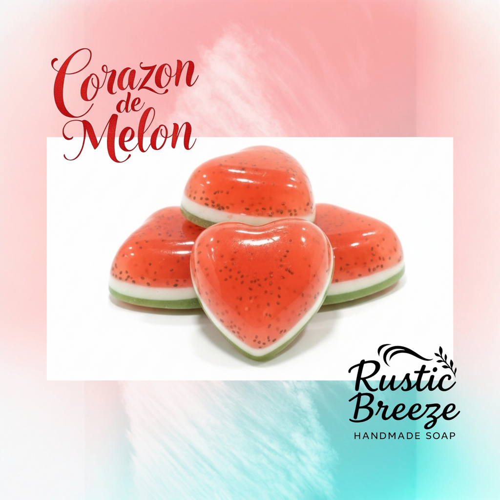 🍉 Corazón de Melón – Sweet Studio Hearts (Pack of 2)