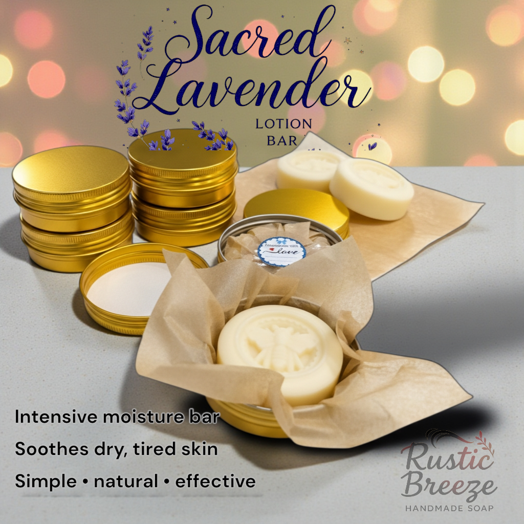 Sacred Lavender Lotion Bar | Handmade Solid Moisturizer