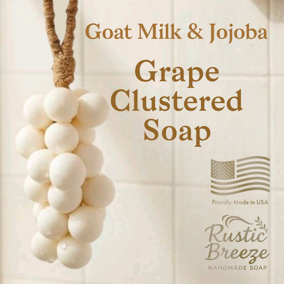 Citrus Matcha Bloom _
Grape Cluster Hand Soap | Goat Milk + Jojoba, Gift-Ready