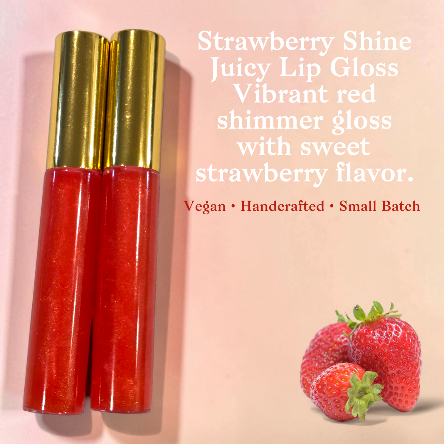 Juicy Lip Gloss – Vegan Fruity Shimmer Lip Gloss Collection, Handcrafted