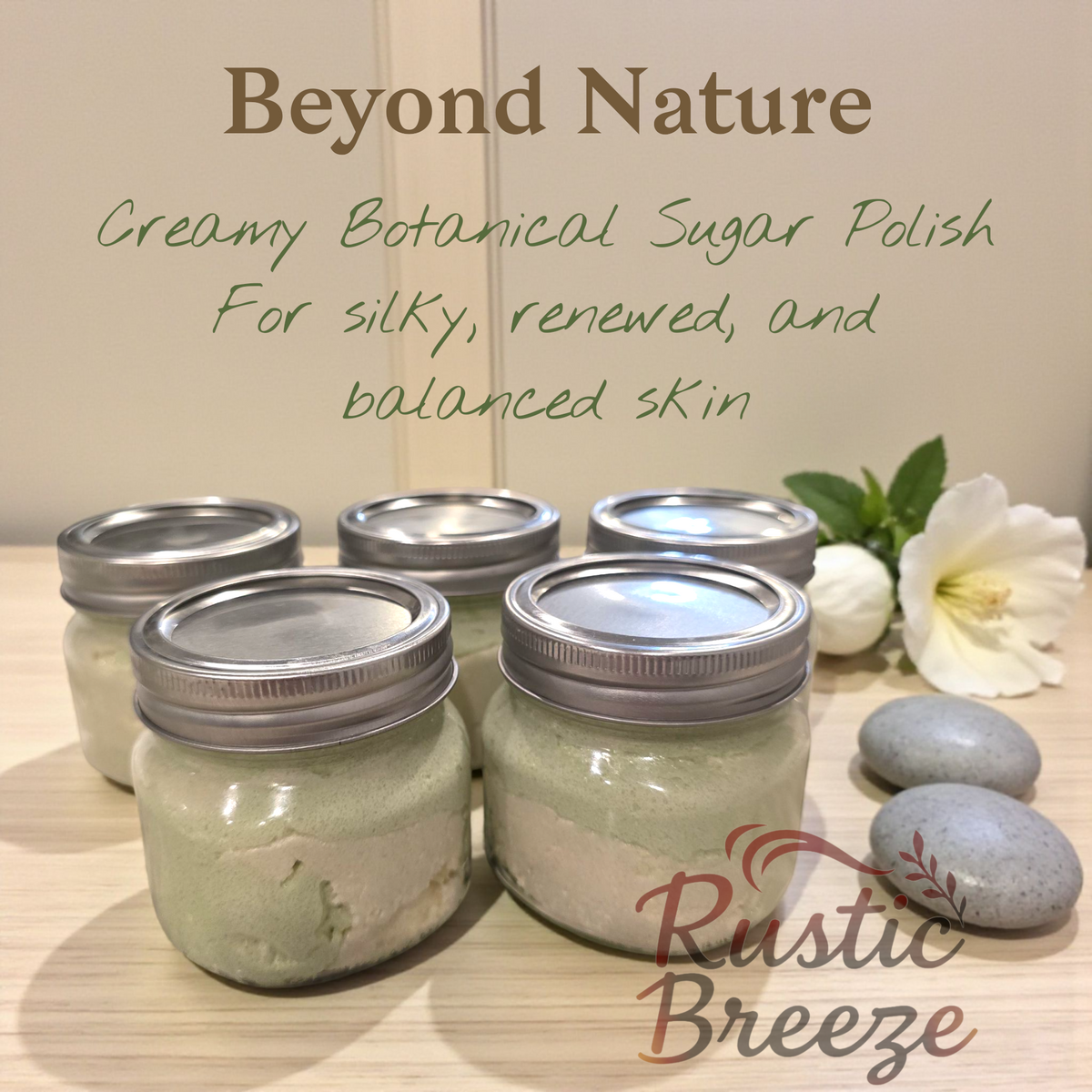 Beyond Nature Creamy Botanical Sugar Polish for silky, renewed, and balanced skin.