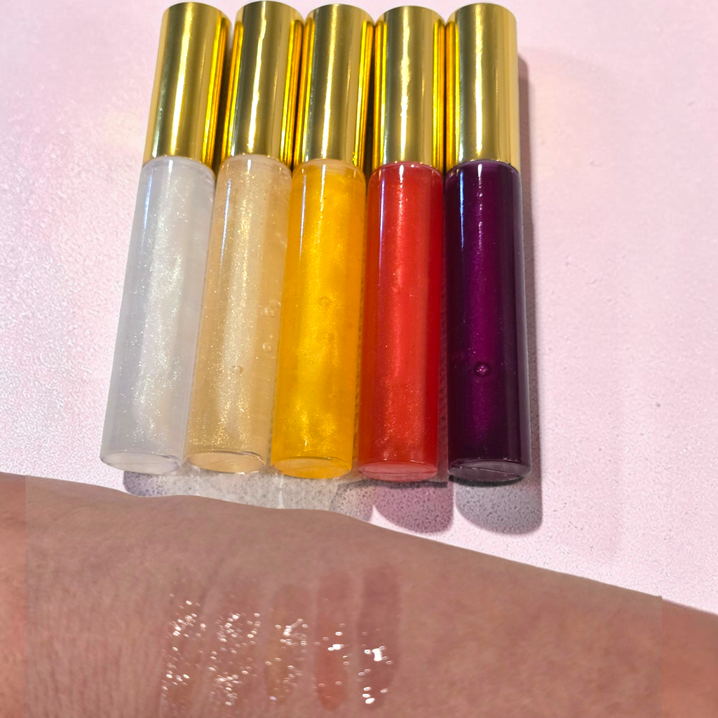 Juicy Lip Gloss – Vegan Fruity Shimmer Lip Gloss Collection, Handcrafted