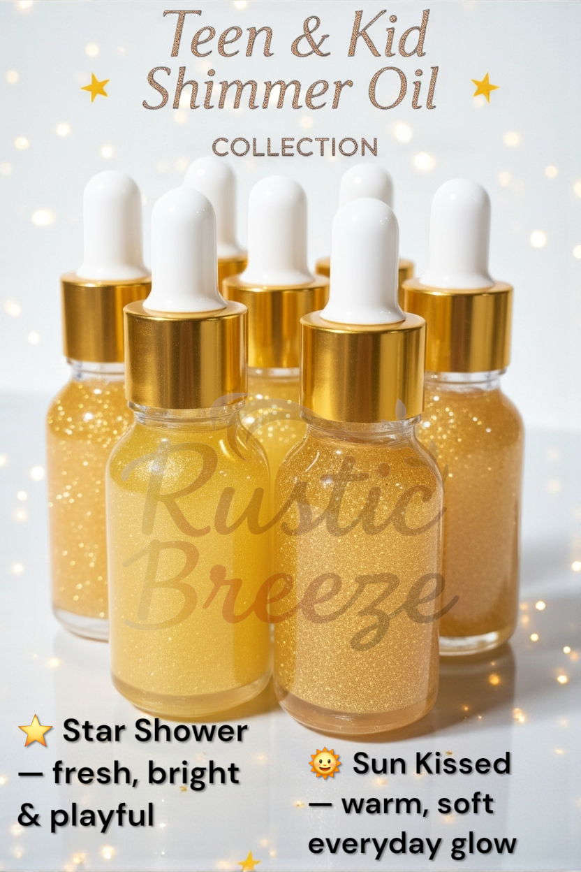 Teen Shimmer Oils & Mini Perfumes ✨ Star Showers & Sun Kissed Shimmer Body Oil