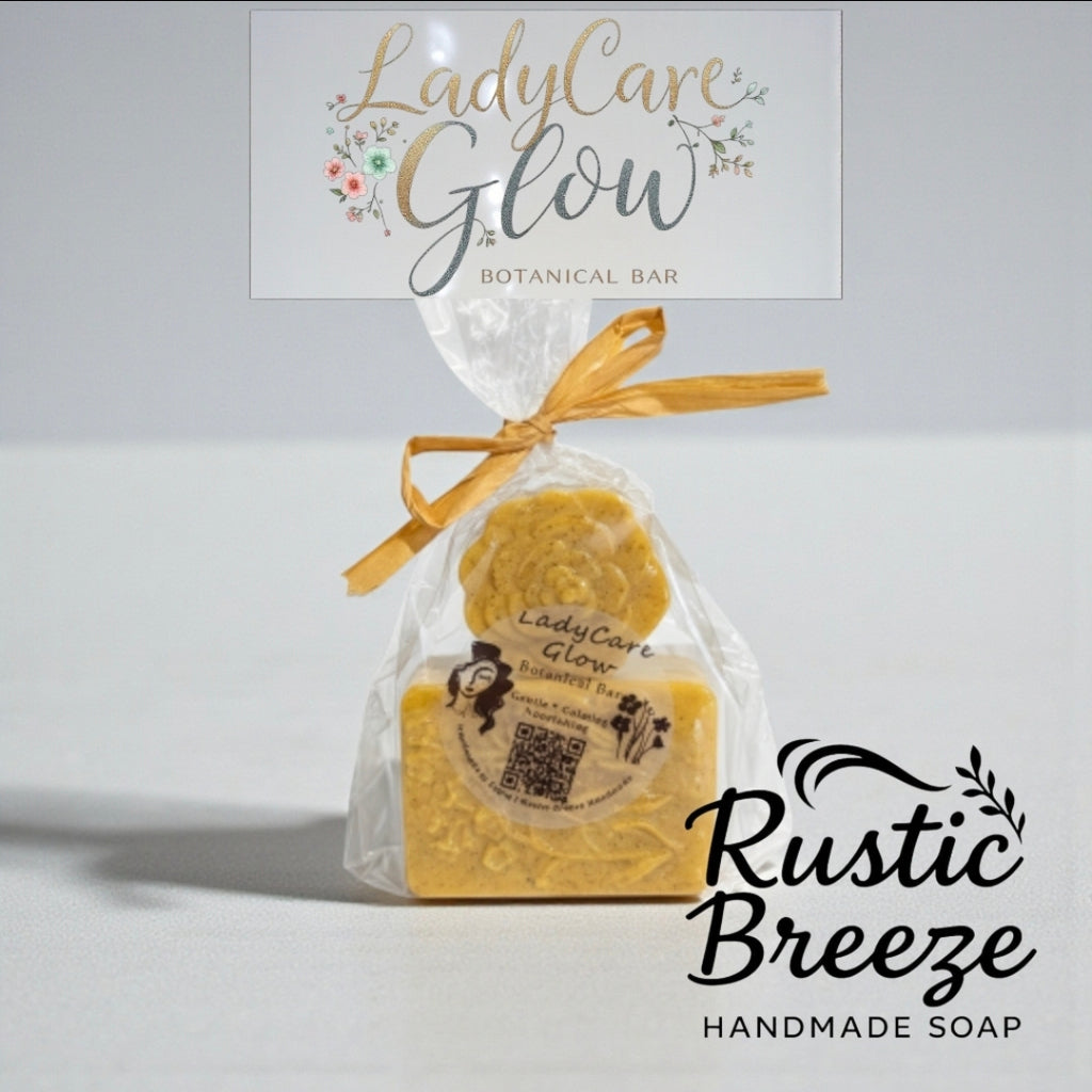 LadyCare Glow – Botanical Bar
Gentle • Calming • Nourishing