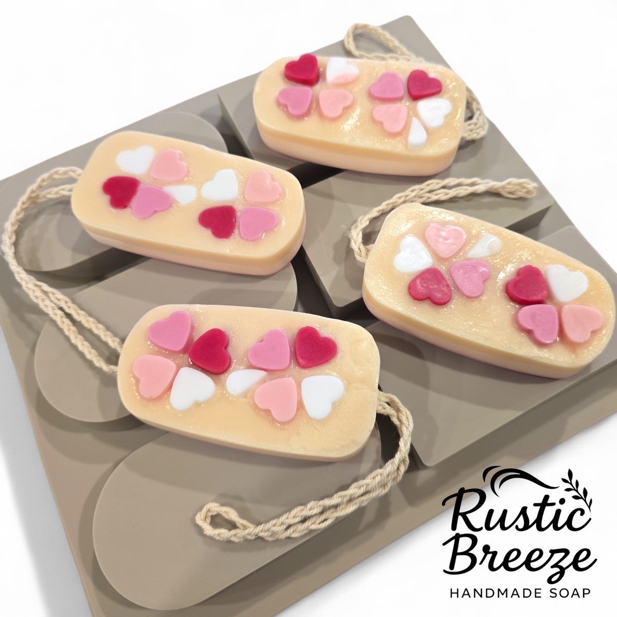 Sweetheart Cream Bar Artisan Goat Milk Soap, Ice Cream Bar Inspired Soap