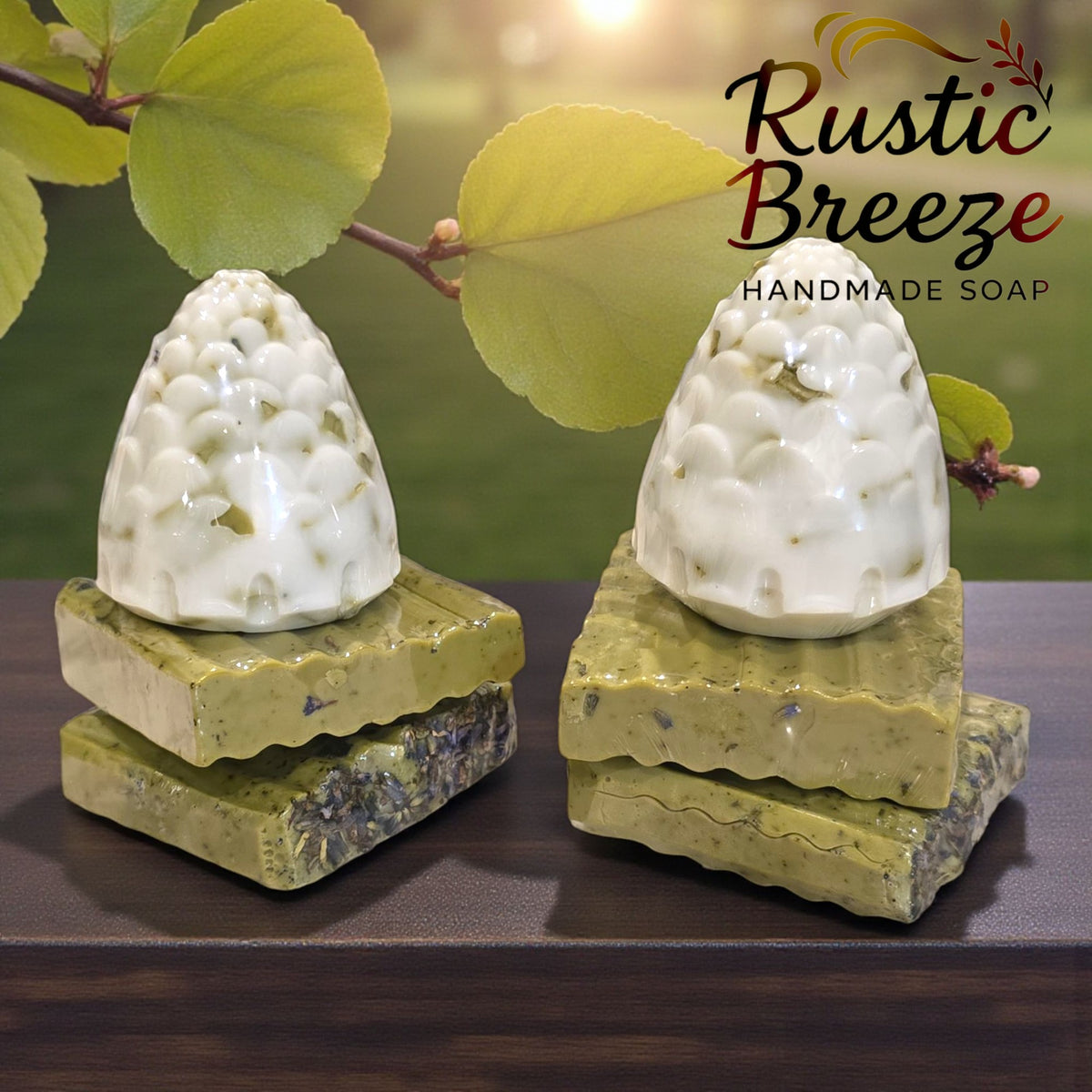 Rustic Breeze Handmade Soap with two organic soaps LadyCare Glow – Botanical Bar Gentle • Calming • Nourishing