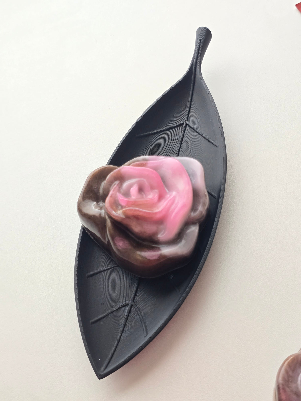 Botanical Marble Rose Soap | Goat Milk & Jojoba Artisan Bar