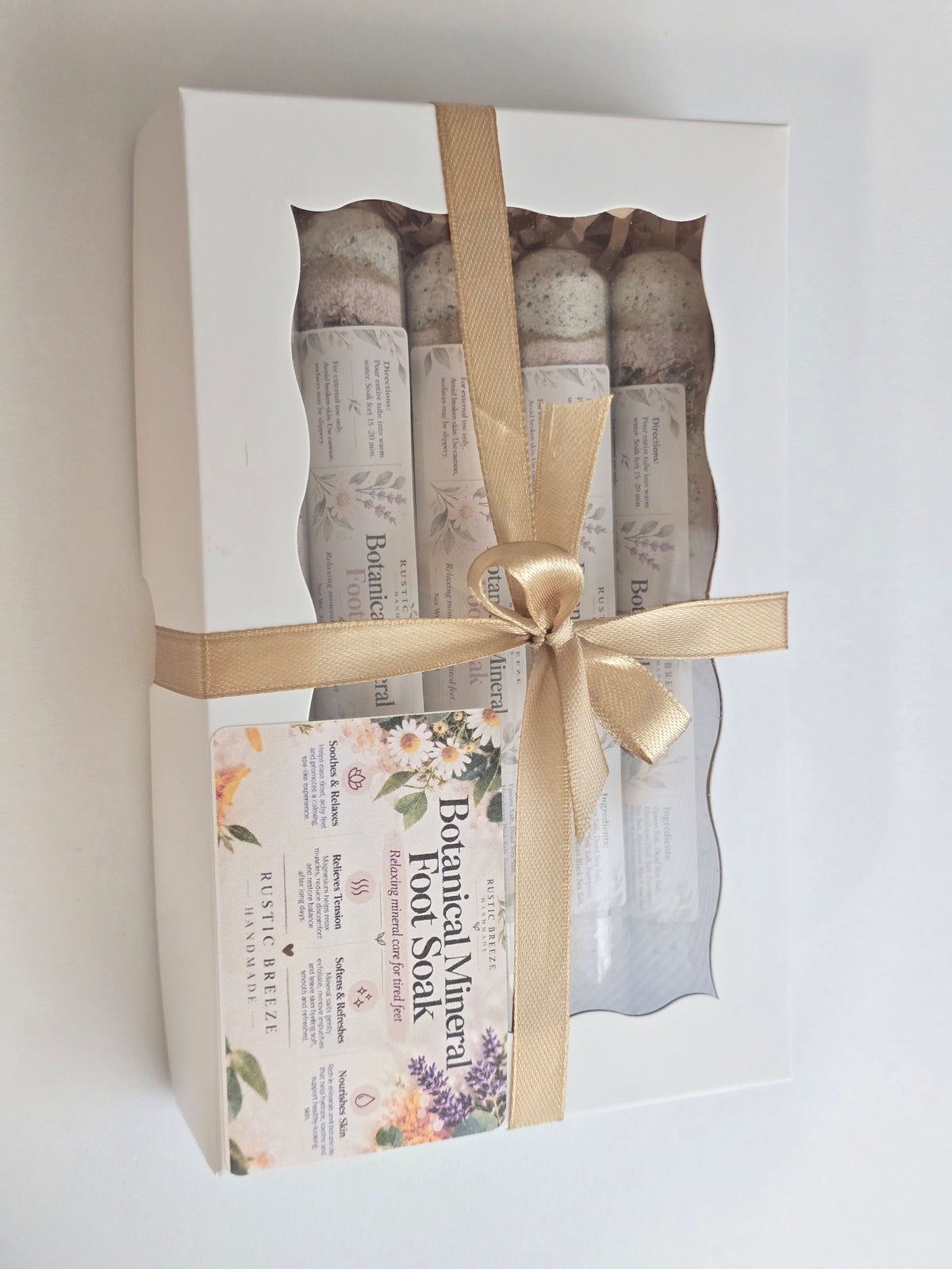 Botanical Mineral Foot Soak | 35g Single-Use Spa Soak
