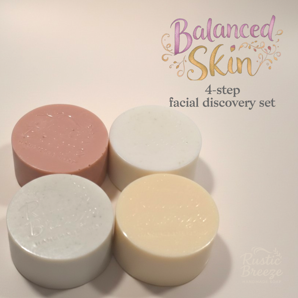 Balanced Skin – 4-Formula Full-Size Facial Bar Set