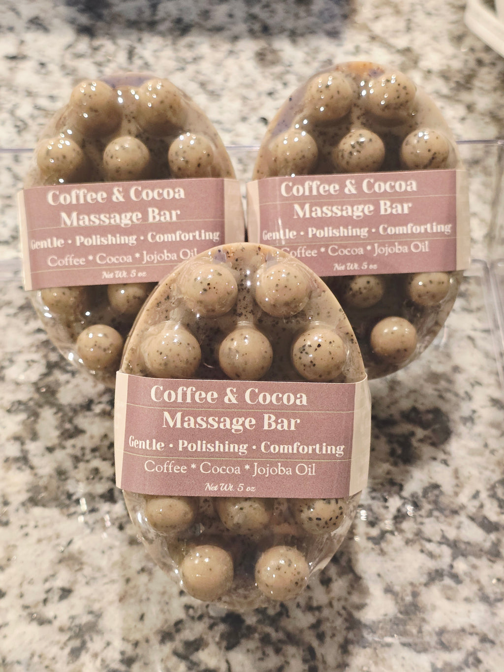 Handmade Coffee & Matcha Goat Milk Soap - Men's Soap Collection Massage Bars