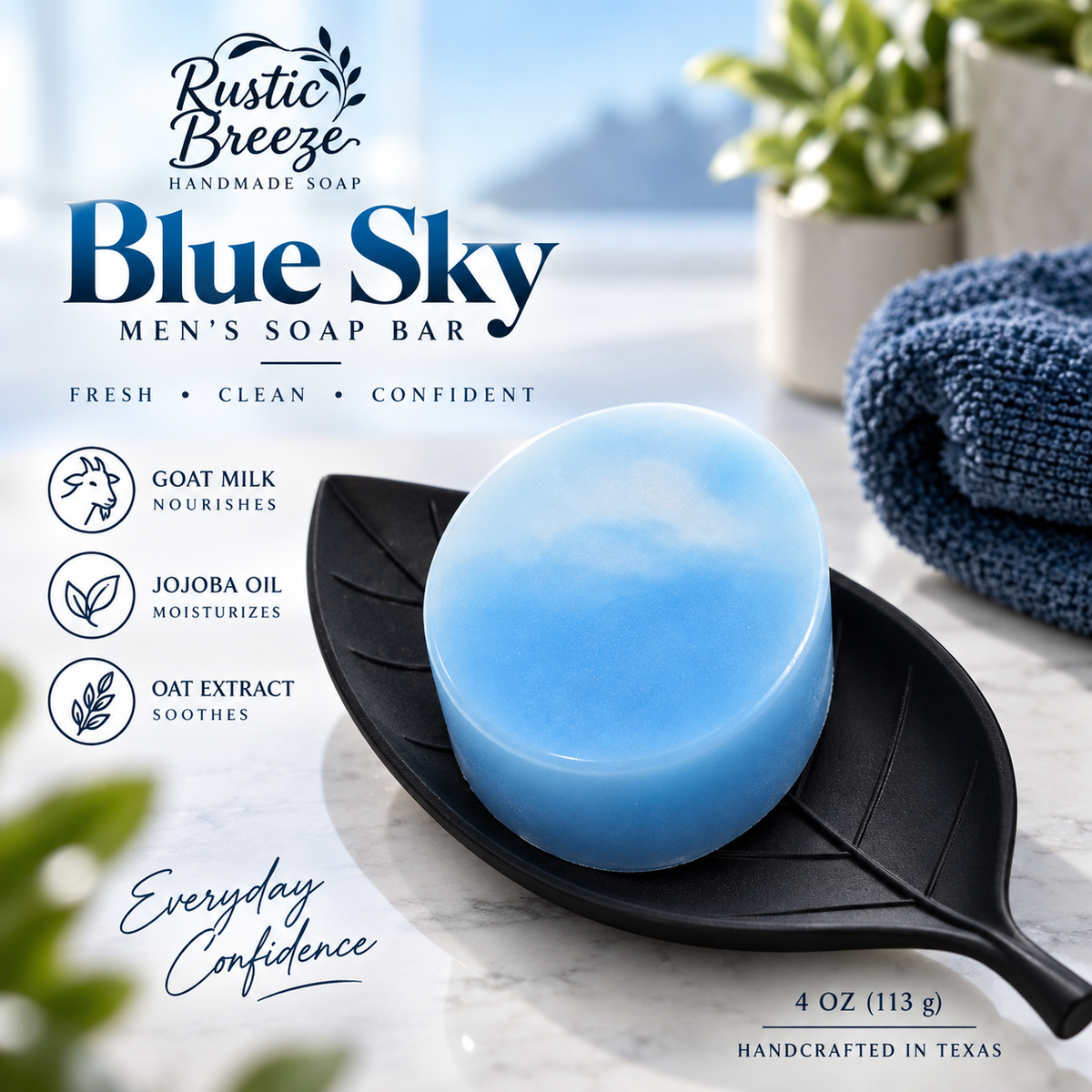 Blue Sky – Men’s Soap Bar